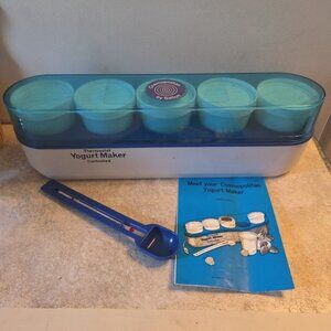 Vtg Salton Cosmopolitan Yogurt Maker Thermostat Control Manual Thermometer